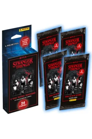 Nieuw Stranger Things TC Panini Blister 4 Pouches 1 EL Card