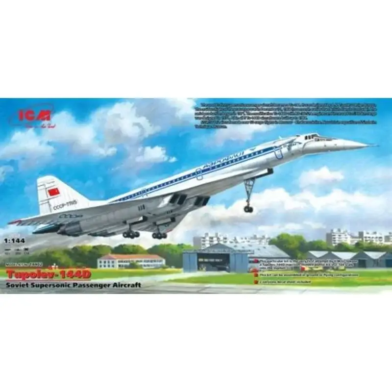 Lage Prijs Tupolev Tu-144D, Soviet Supersonic Passenger Aircraft Schaalmodel