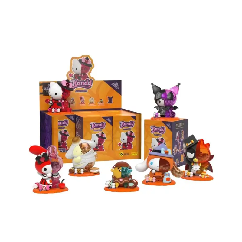 Uitverkoop HELLO KITTY - Kandy X Sanrio Spooky fun series - Display 6 Fig. Figuurtje