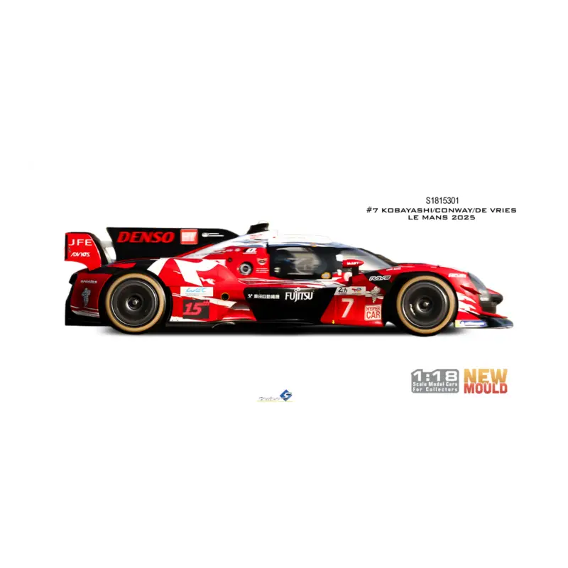 SOLIDO 1815301 TOYOTA GR010 HYBRID LMDh RED KOBAYASHI / CONWAY / DE VRIES 7 LE MANS 2025 1/18 Nu Kopen