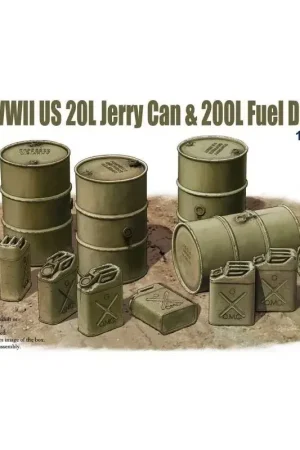 Laatste Kans Wwii us 20l jerry can en 200ml Schaalmodel