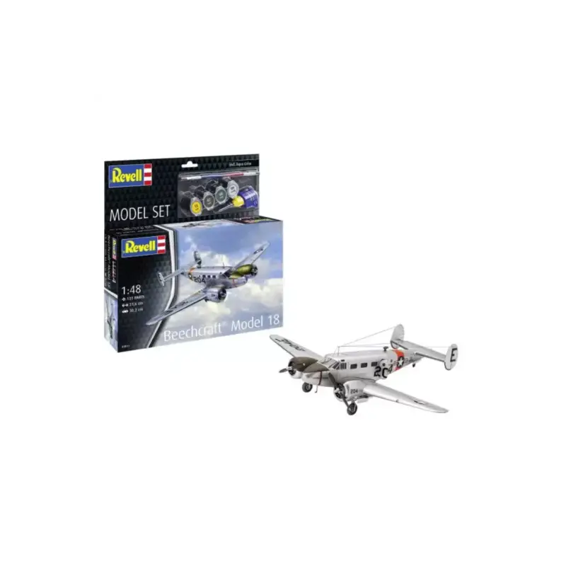 Model Set Beechcraft Model 18 Schaalmodel Beperkte Voorraad