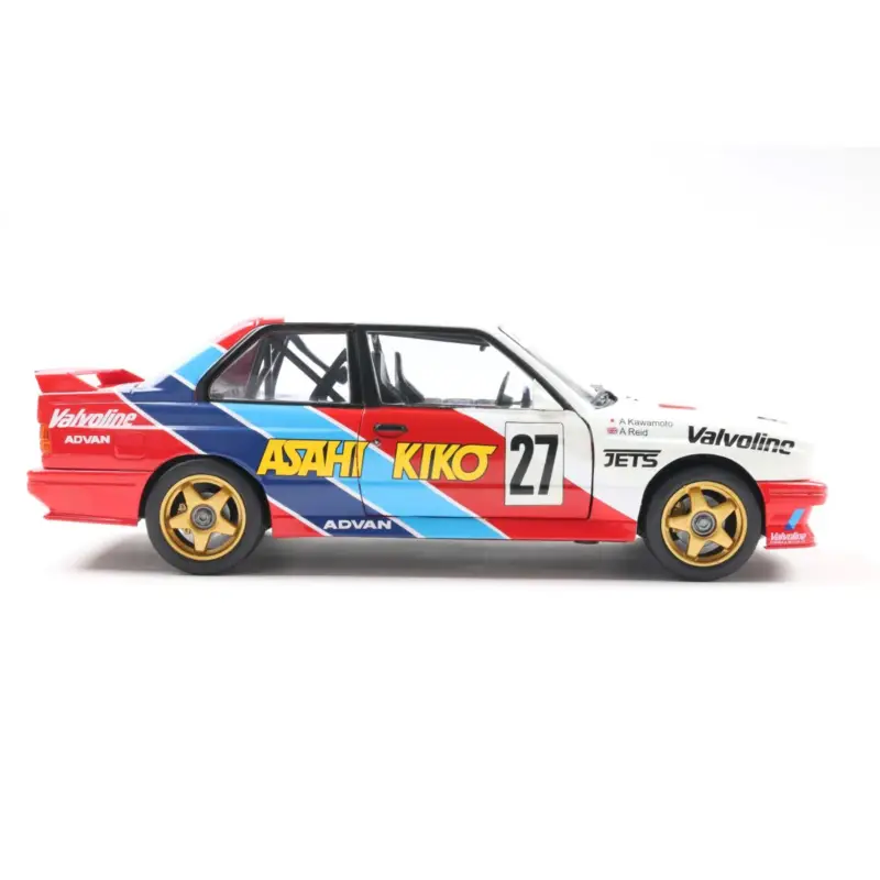 Bmw m3 white 27 kawamoto /reid jtcc 1986 1/18 Miniatuur Bestseller