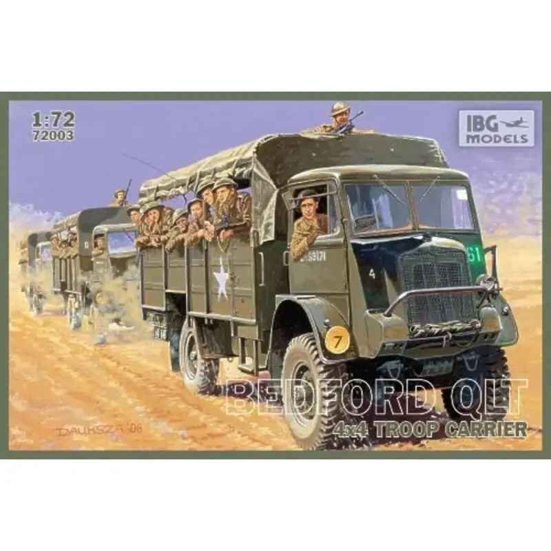 BedFord QLT 4x4 Troop Carrier Schaalmodel Gecertificeerd