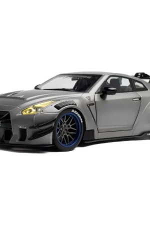 Solido 1805815 nissan gt-r (r35) w/ liberty walk body kit 2.0 silver 2023 1/18 Miniatuur Gratis Retour