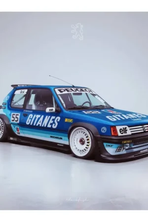 Solido 1801720 peugeot 205 gti blackfish g tribute 1990 1/18 Miniatuur Shop Nu
