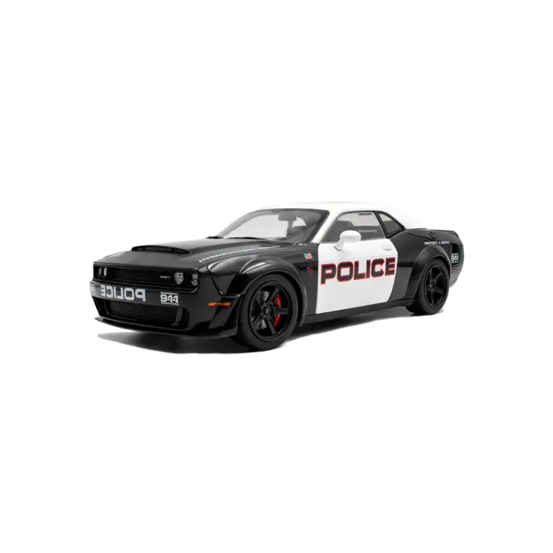 Aanbieding Solido 1805715 miniature dodge challenger demon highway police 2023 1/18 Miniatuur
