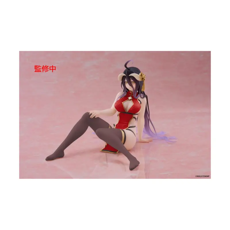 Lage Kosten Overlord - Desktop Cute Figure Albedo Chinese Dress Ver. Renewal 13 cm Figuurtje
