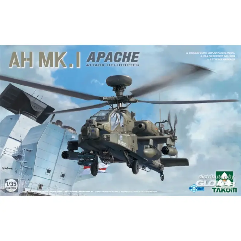 Actieprijs AH Mk.I Apache Attack Helicopter Schaalmodel
