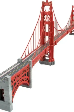 MetalEarth: PREMIUM SERIES - GOLDEN GATE BRIDGE 36,7x7,5x2,4cm, 3D metalen model met 2,5 vellen, in doos 13,5x22x2cm, 14+ Populair