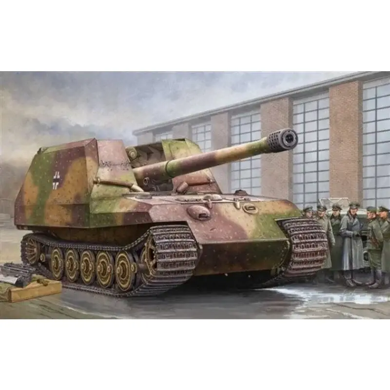 Direct Beschikbaar German Geschutzwagen Tiger Fur 17cm K72 Schaalmodel