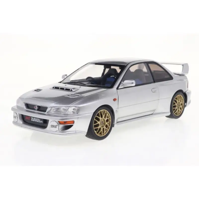 1:18 subaru impreza 22b silver 1998 Miniatuur Op = Op