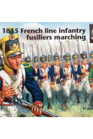 1815 French Line Infantry Fuseliers marcheren x 24 stuks Figuren Nu Kopen
