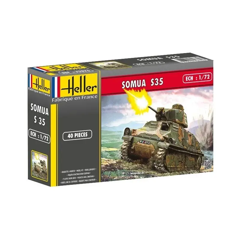 Op = Op Somua French tank Schaalmodel