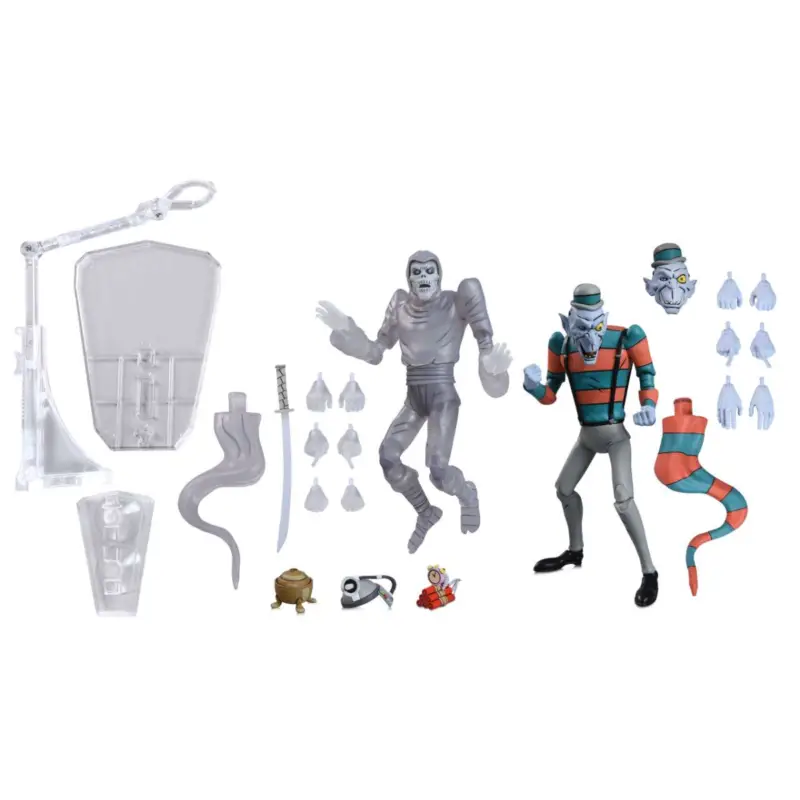 Teenage Mutant Ninja Turtles: Saturday Morning Adventures 2-Pack Creepy Eddie & Shibano-Sama Figures 17 cm Korting