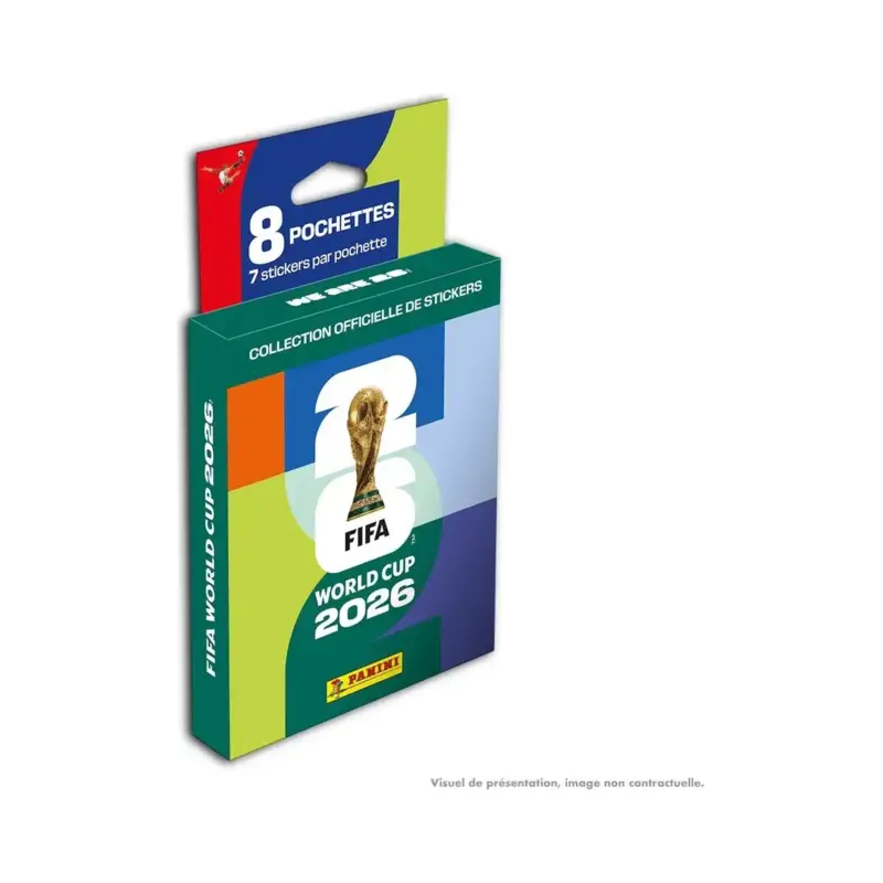 Panini FIFA World Cup 2026 sticker blister met 8 zakjes van 7 stickers Beperkt Aanbod