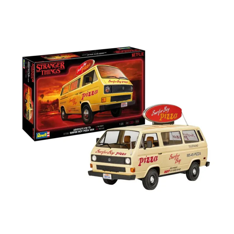 “Stranger Things” VW T3 Bus “Surfer Boy” Schaalmodel Meest Verkocht