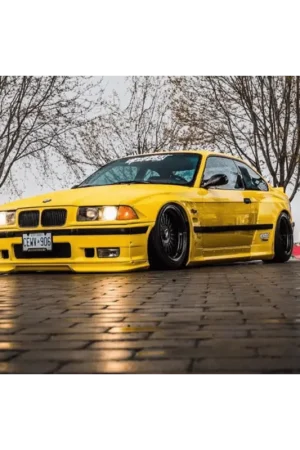 Bmw m3 coupe pandem sun yellow 1990 1/18 Miniatuur Goedkoop