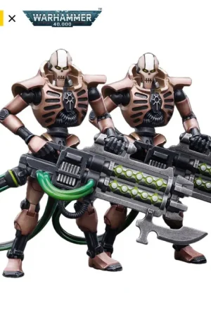 Warhammer 40k pack 2 figuur 1/18 Necrons Szarekhan Dynasty Immortal met Gauss Blaster 11 cm Lage Prijs