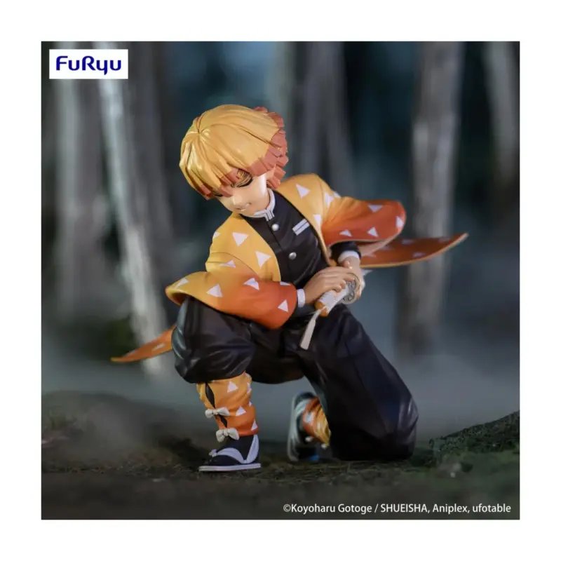 DEMON SLAYER - Agatsuma Zenitsu - Statuette 10cm Figuurtje Gratis Retour