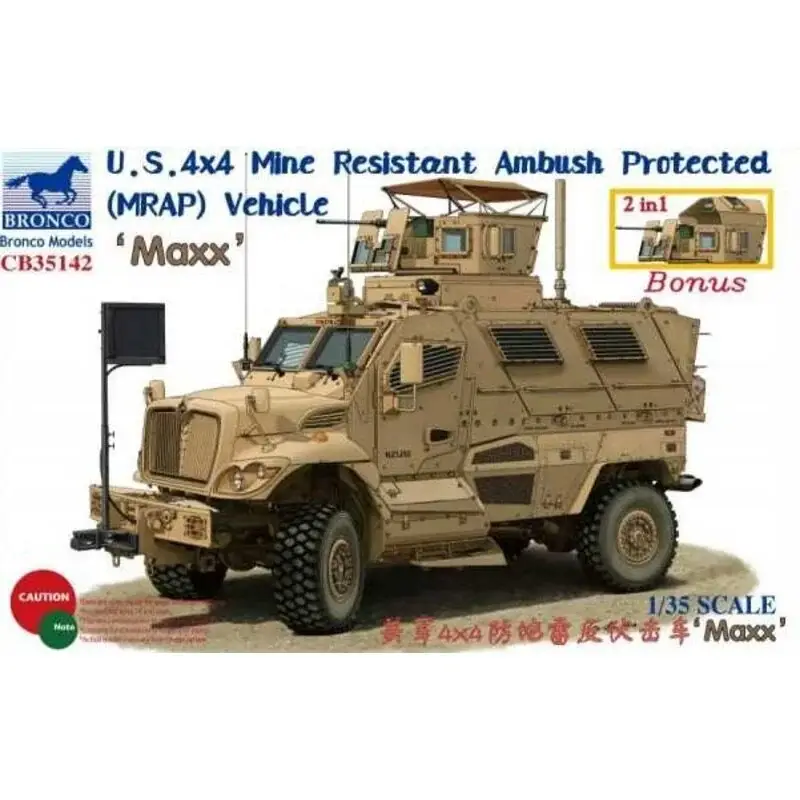 Goedkoop US 4x4 Mine Resistant Ambush Protected (MRAP) vehicle Maxx Schaalmodel