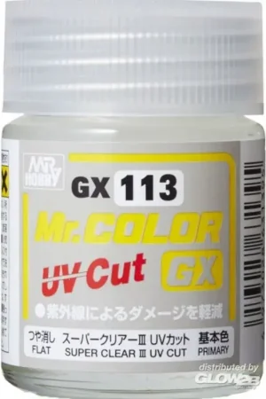 Premium Mr Hobby -Gunze Mr. Color GX Super Clear III UV Cut Flat (18ml) Acrylverf