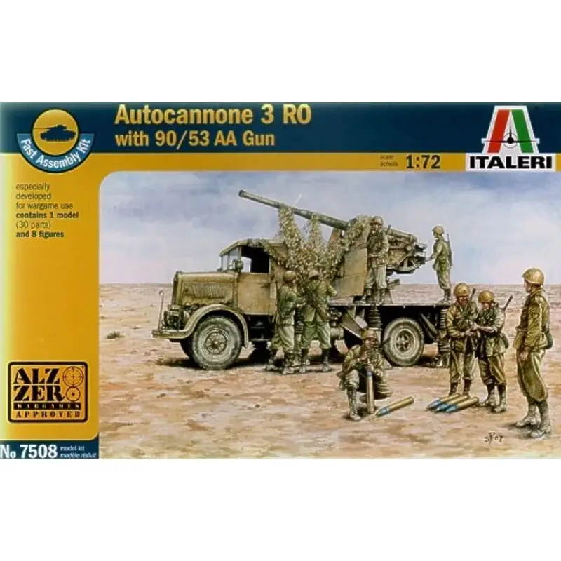 Hoge Kwaliteit Autocannone RO3 with 90/53 AA Gun Schaalmodel