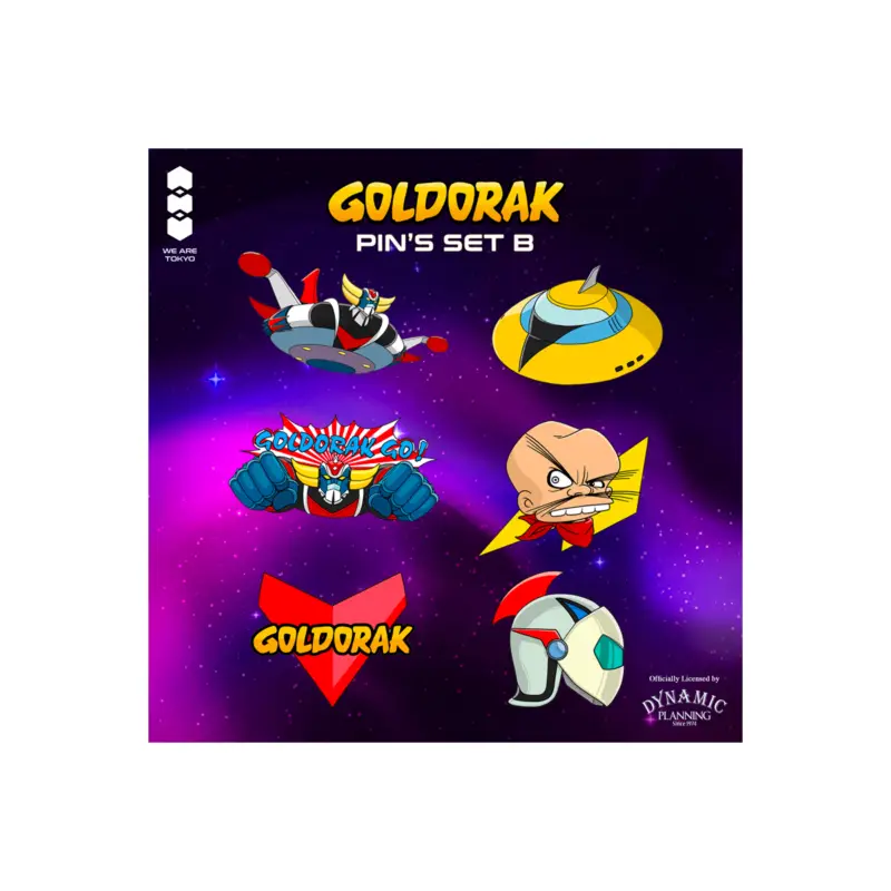 Finale Uitverkoop Goldorak (Grendizer) Mystery Box Pins Set B 5cm Asst 6pcs