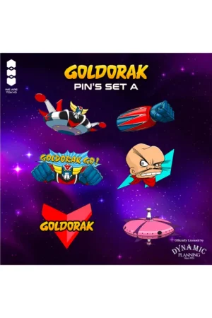 Aanbieding Goldorak (Grendizer) Mystery Box Pins Set A 5cm Asst 6pcs