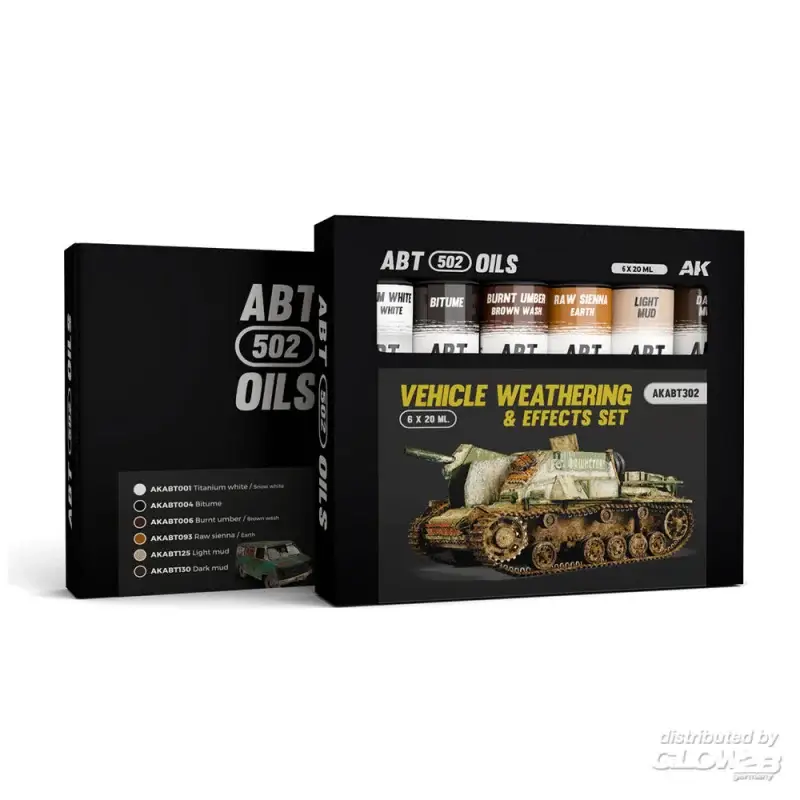 Vehicle weathering & effects set - abt 502 oils Nieuw
