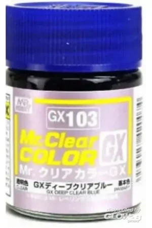 Mr Hobby -Gunze Mr. Clear Color GX (18 ml) Deep Clear Blue Goedkoop