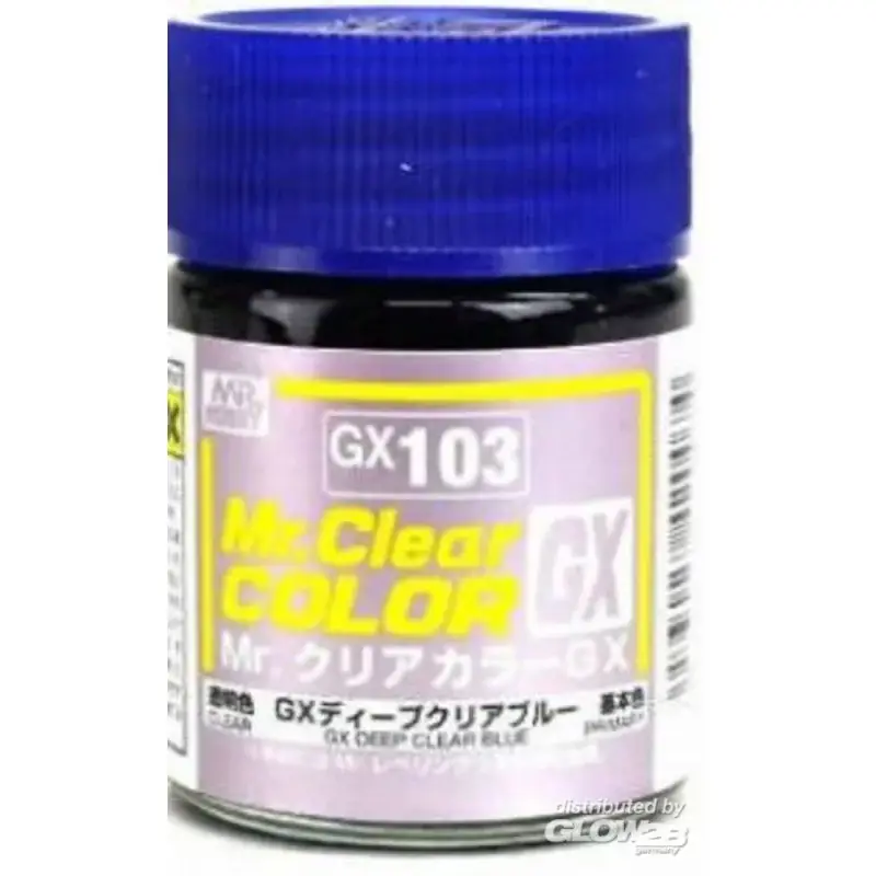 Mr Hobby -Gunze Mr. Clear Color GX (18 ml) Deep Clear Blue Goedkoop