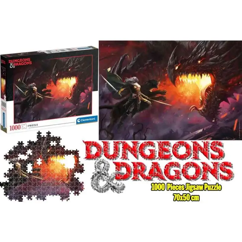 Puzzel Dungeons & Dragons Puzzle Collection - Drizzt Do' Urden - Jigsaw Puzzle 1000 Pcs Finale Uitverkoop