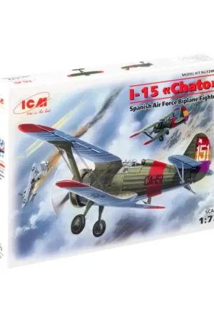 Polikarpov I-15 Chato Spanish fighter Schaalmodel Betrouwbaar