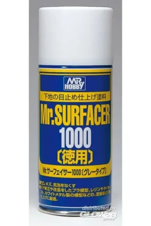 Mr Hobby -Gunze Mr. Surfacer 1000 Spray (large can 170 ml) Acrylverf Must-Have