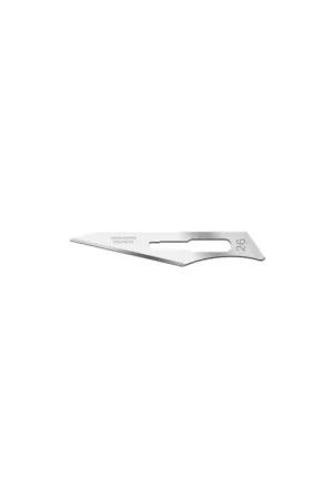 Box of 100 No.26 Straight blades for No.4 Scalpel (was SM0113) Express Levering