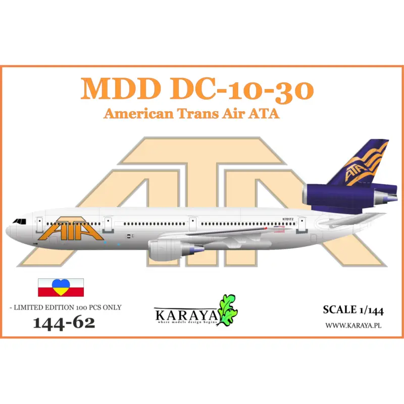 Speciale Aanbieding Douglas DC-10-30 ATA Schaalmodel