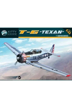 Gecertificeerd Plastic model aircraft NORTH AMERICAN T-6 "TEXAN" 1956 1:32 Schaalmodel