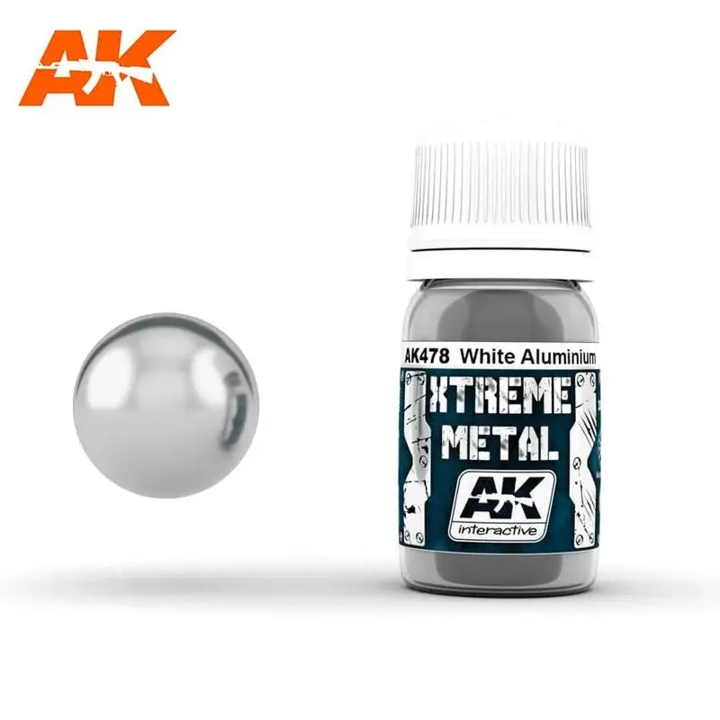 Snelle Levering Xtreme metaal wit aluminium 30ml Acrylverf