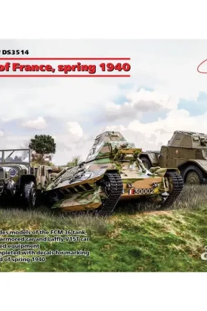 Slag om Frankrijk, lente 1940 (Panhard 178 AMD-35,FCM 36,Laffly V15T) Schaalmodel Exclusieve Aanbieding