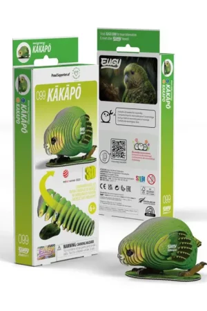 Rechtstreeks Van De Fabrikant Eugy 3D Model: BIRD / KAKAPO 6.7x5.5x4.8cm, cardboard, boxed, 6+ Schaalmodel