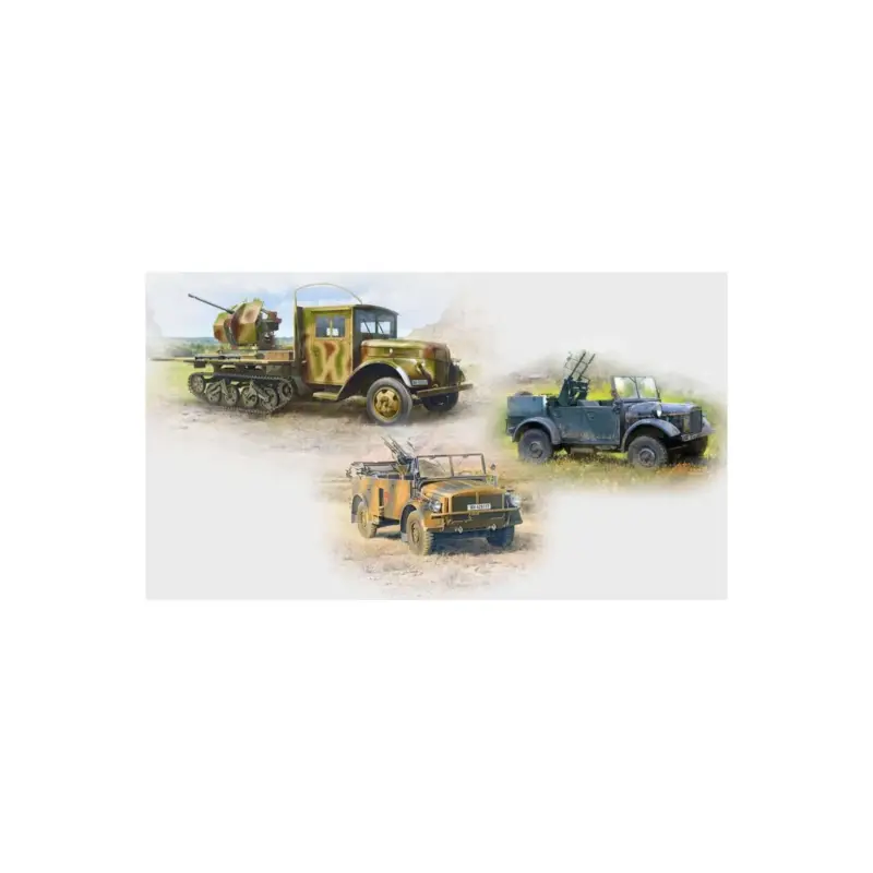 Dagaanbieding Icm ds3526 model self-propelled aa guns of the wehrmacht2800 1/35 Schaalmodel
