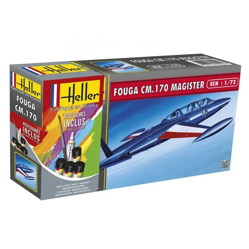 Tijdelijk Beschikbaar Starter kit fouga magister cm 170 Schaalmodel
