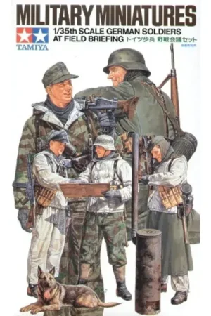 Gereduceerde Prijs German Soldiers Field Briefing 5 x Figures1 x Stove1 x Dog MP44 MG-42 Figuren