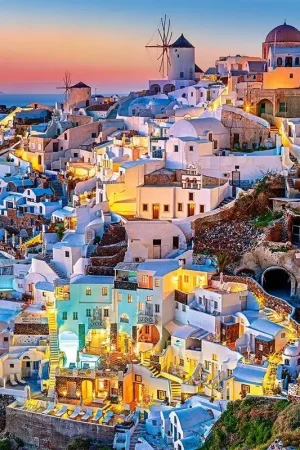Koop Vandaag Puzzel Santorini Lights, Puzzle 1000 onderdelen