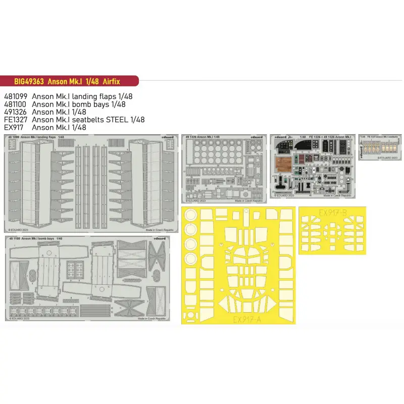 Avro Anson Mk.I 1/48 (designed to be used with Airfix kits) Accessoire Koopje