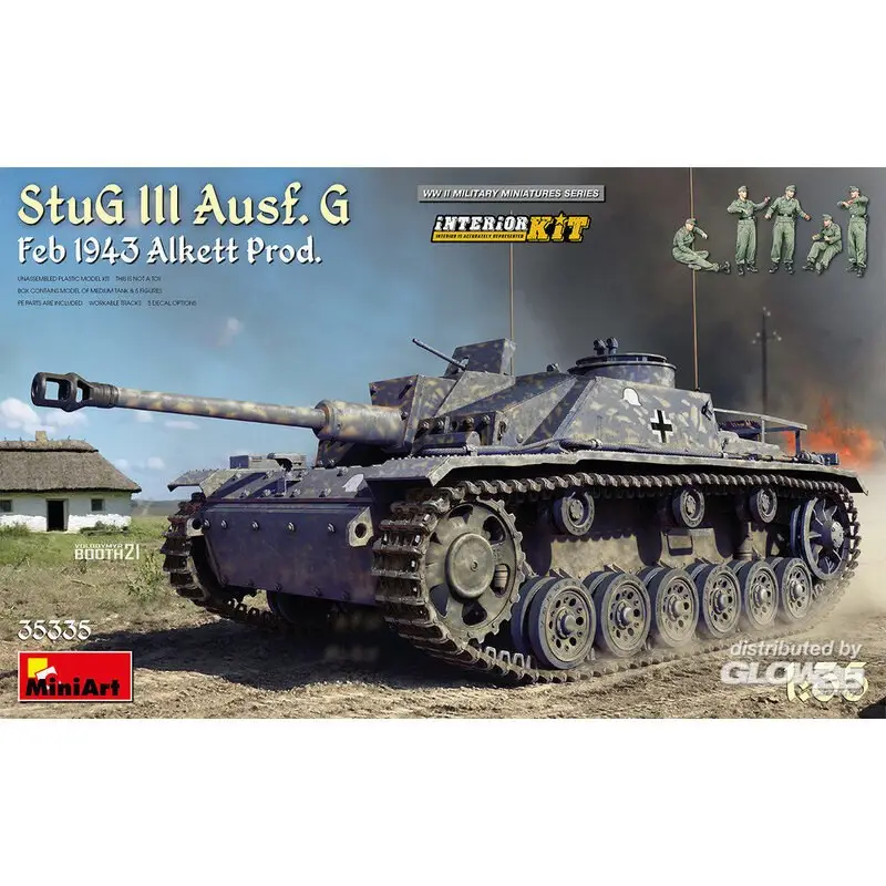 Betaalbaar StuG III Ausf. G februari 1943 Alkett Prod. Interieur Kit Schaalmodel