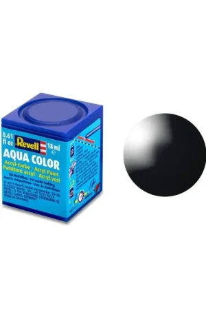 Glanzend zwarte aqua-acrylverf - 18 ml 7 Koop Vandaag