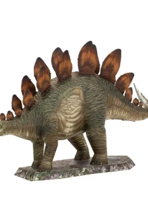 MetalEarth Dinosaurs: STEGOSAURUS 15,1x4,9x8cm, 3D metalen model met 3 vellen, op 12x17cm kaart, 14+ Betrouwbaar