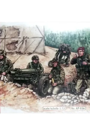 British paras with gun from 75mm wwii Figuren Beste Prijs